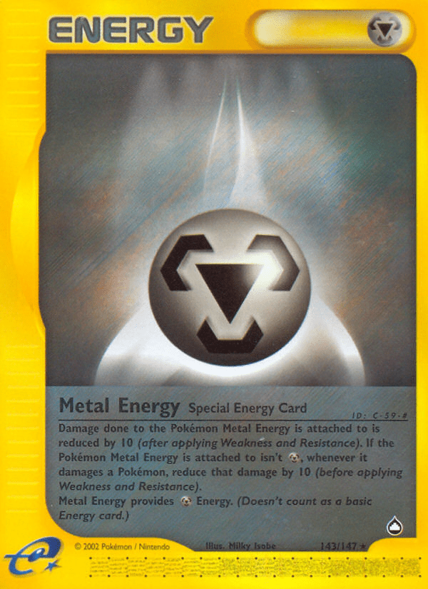 Metal Energy (143/147) [Aquapolis] Pokemon Single Pokémon  | Multizone: Comics And Games