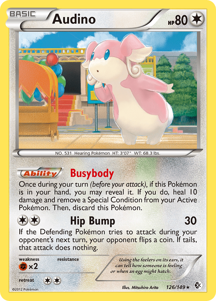 Audino (126/149) [Black & White: Boundaries Crossed] Pokemon Single Pokémon  | Multizone: Comics And Games