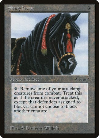 Ebony Horse [Arabian Nights] MTG Single Magic: The Gathering  | Multizone: Comics And Games