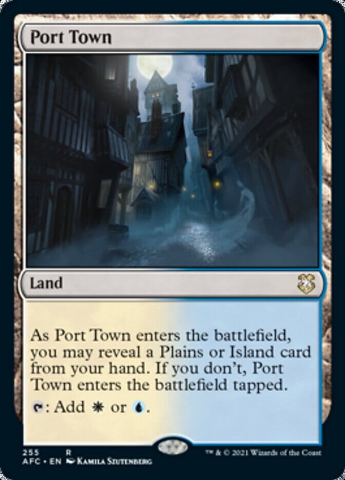 Port Town [Dungeons & Dragons: Adventures in the Forgotten Realms Commander] MTG Single Magic: The Gathering  | Multizone: Comics And Games