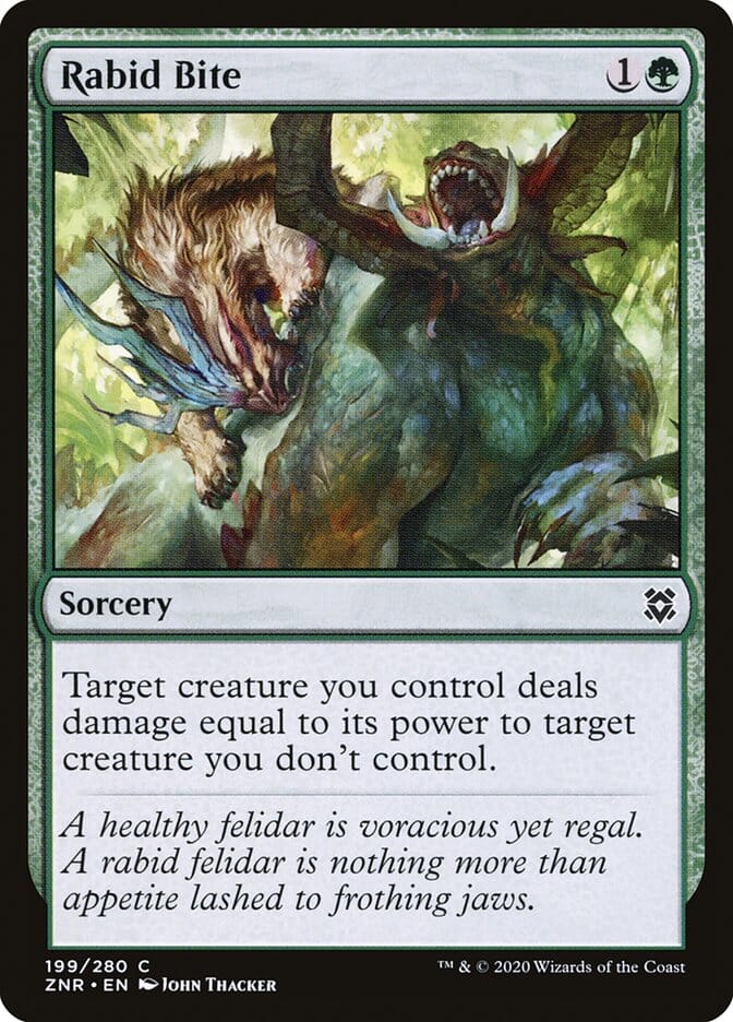 Rabid Bite [Zendikar Rising] MTG Single Magic: The Gathering  | Multizone: Comics And Games