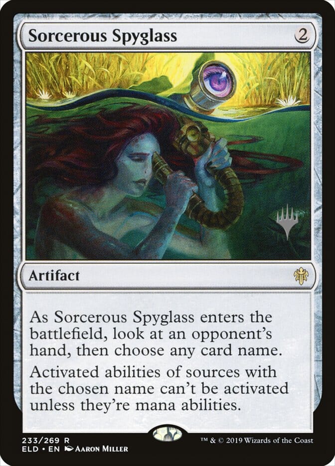 Sorcerous Spyglass (Promo Pack) [Throne of Eldraine Promos] MTG Single Magic: The Gathering  | Multizone: Comics And Games