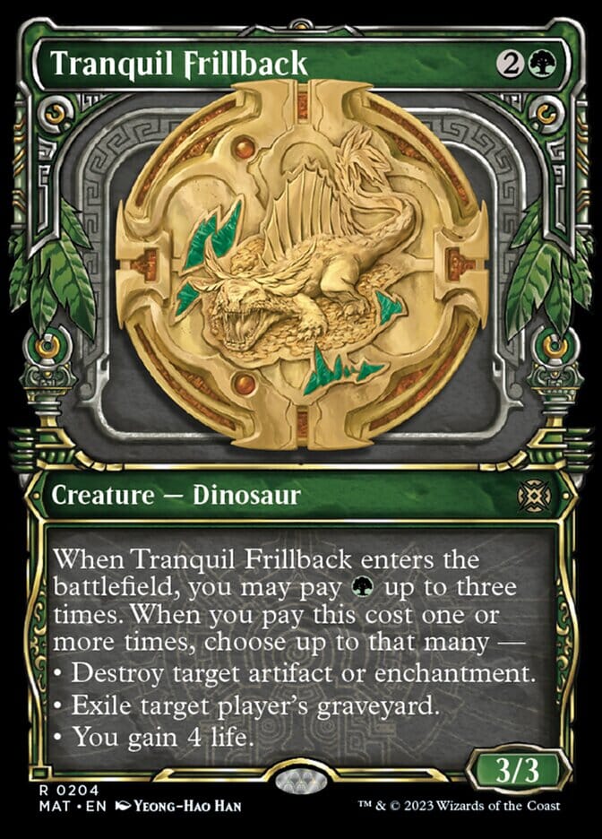 Tranquil Frillback (Showcase Halo Foil) [March of the Machine: The Aftermath] MTG Single Magic: The Gathering  | Multizone: Comics And Games