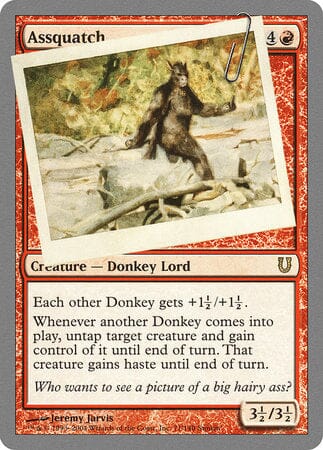 Assquatch [Unhinged] MTG Single Magic: The Gathering  | Multizone: Comics And Games