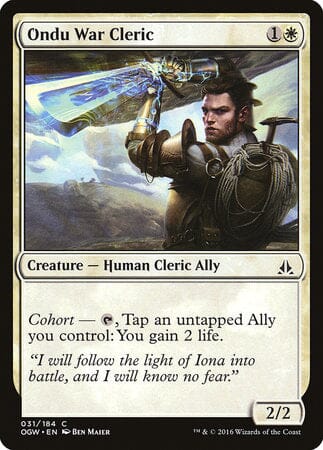 Ondu War Cleric [Oath of the Gatewatch] MTG Single Magic: The Gathering  | Multizone: Comics And Games