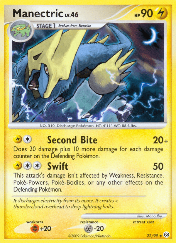 Manectric (22/99) [Platinum: Arceus] Pokemon Single Pokémon  | Multizone: Comics And Games