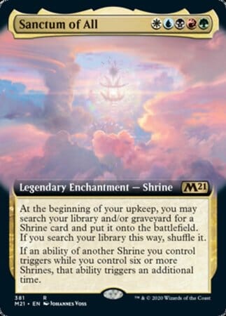 Sanctum of All (Extended Art) [Core Set 2021] MTG Single Magic: The Gathering  | Multizone: Comics And Games