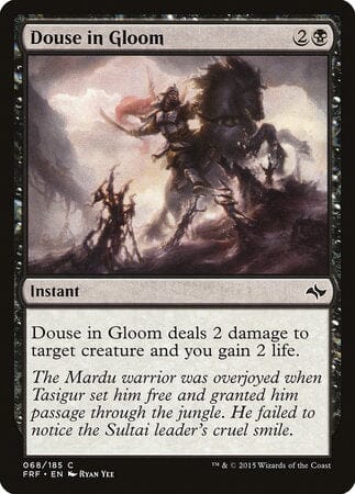 Douse in Gloom [Fate Reforged] MTG Single Magic: The Gathering  | Multizone: Comics And Games
