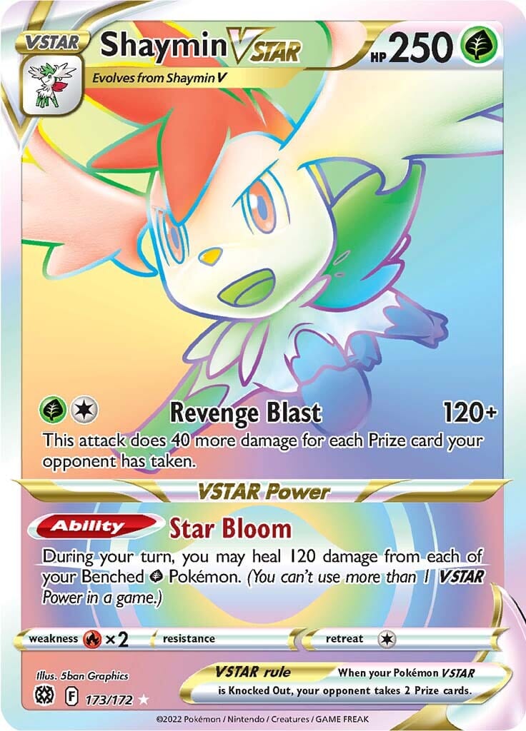 Shaymin VSTAR (173/172) [Sword & Shield: Brilliant Stars] Pokemon Single Pokémon  | Multizone: Comics And Games