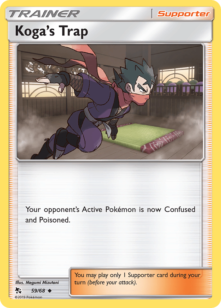 Koga's Trap (59/68) [Sun & Moon: Hidden Fates] Pokemon Single Pokémon  | Multizone: Comics And Games
