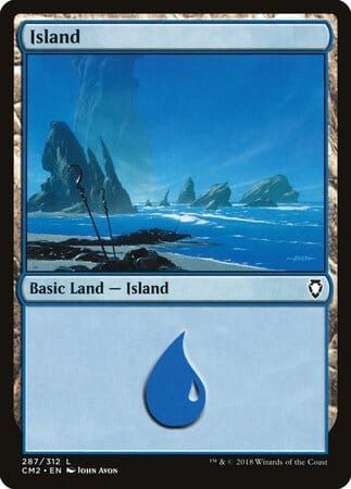 Island (287) [Commander Anthology Volume II] MTG Single Magic: The Gathering  | Multizone: Comics And Games