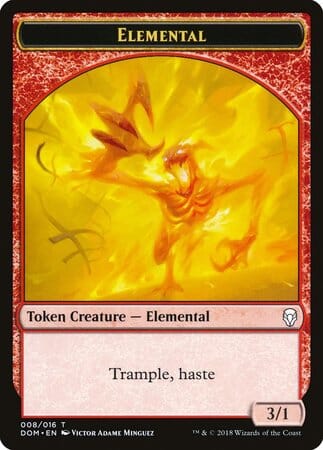 Elemental Token [Dominaria Tokens] MTG Single Magic: The Gathering  | Multizone: Comics And Games