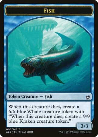 Fish Token (005) [Masters 25 Tokens] MTG Single Magic: The Gathering  | Multizone: Comics And Games