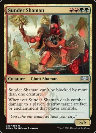 Sunder Shaman [Ravnica Allegiance] MTG Single Magic: The Gathering  | Multizone: Comics And Games