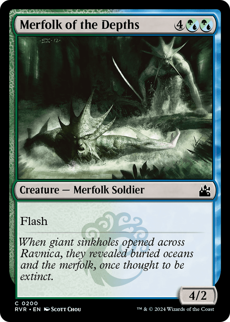 Merfolk of the Depths [Ravnica Remastered] MTG Single Magic: The Gathering  | Multizone: Comics And Games