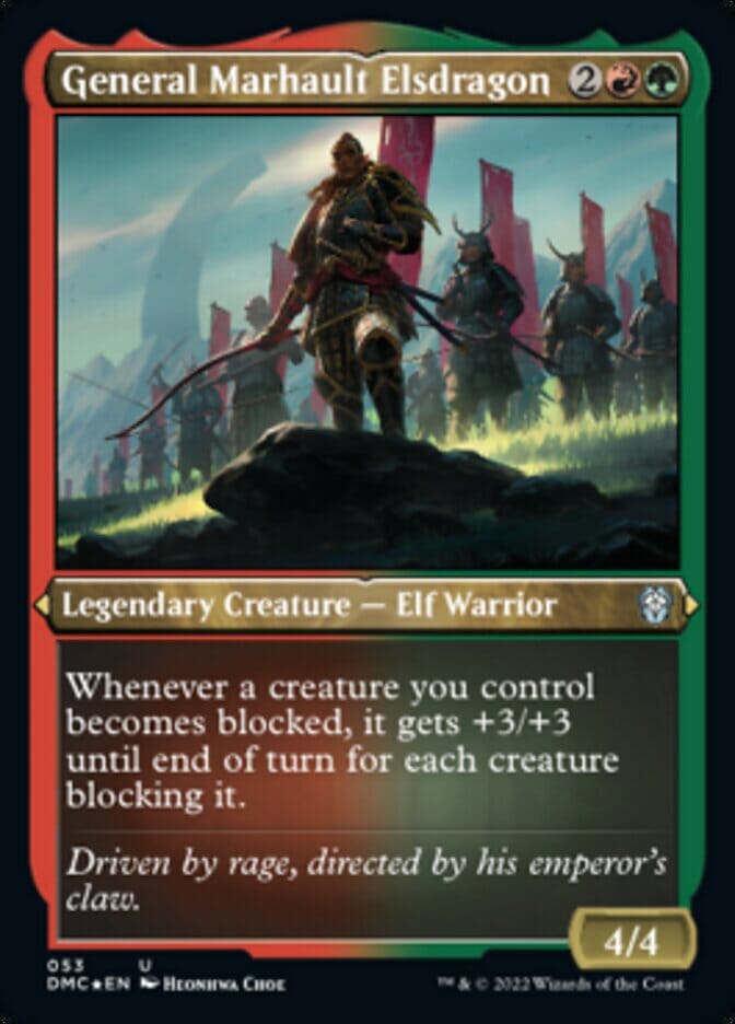 General Marhault Elsdragon (Foil Etched) [Dominaria United Commander] MTG Single Magic: The Gathering  | Multizone: Comics And Games