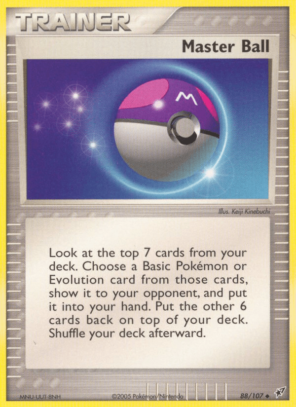 Master Ball (88/107) [EX: Deoxys] Pokemon Single Pokémon  | Multizone: Comics And Games