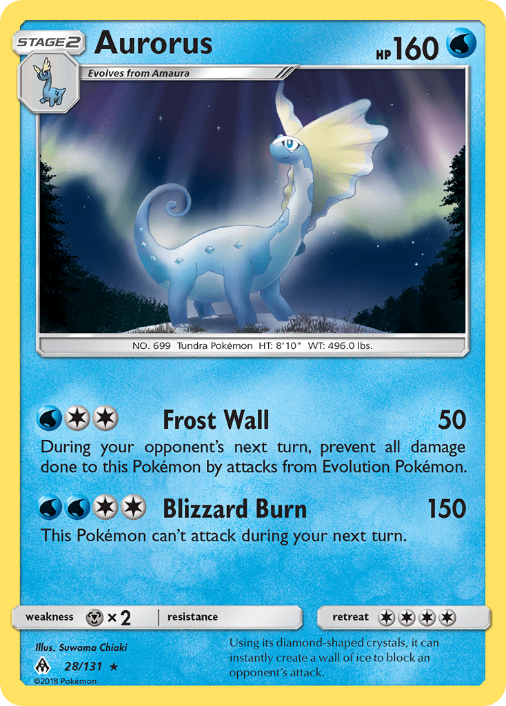Aurorus (28/131) [Sun & Moon: Forbidden Light] Pokemon Single Pokémon  | Multizone: Comics And Games