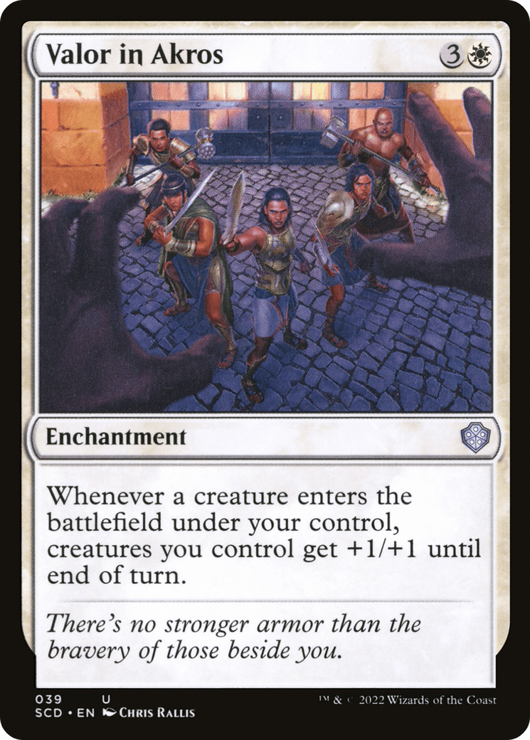 Valor in Akros [Starter Commander Decks] MTG Single Magic: The Gathering  | Multizone: Comics And Games