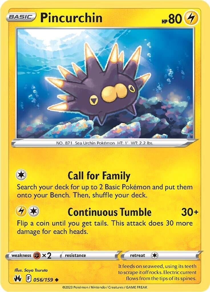 Pincurchin (056/159) [Sword & Shield: Crown Zenith] Pokemon Single Pokémon  | Multizone: Comics And Games