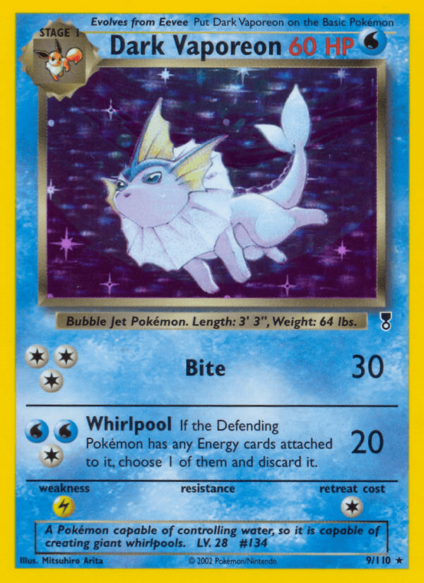 Dark Vaporeon (9/110) [Legendary Collection] Pokemon Single Pokémon  | Multizone: Comics And Games