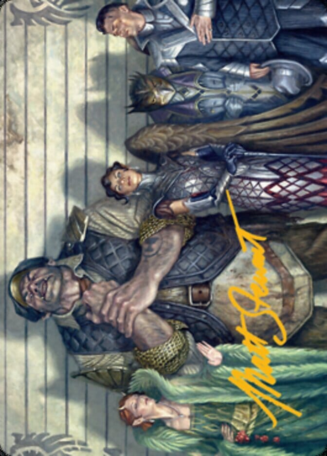 Rogues' Gallery Art Card (Gold-Stamped Signature) [Streets of New Capenna Art Series] MTG Single Magic: The Gathering  | Multizone: Comics And Games