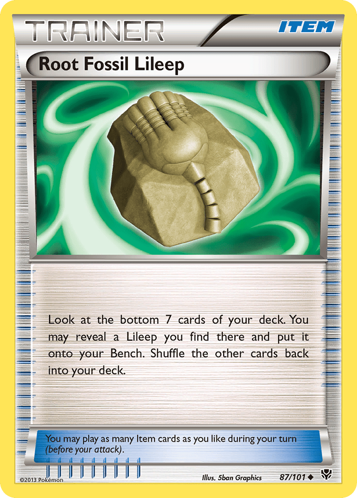 Root Fossil Lileep (87/101) [Black & White: Plasma Blast] Pokemon Single Pokémon  | Multizone: Comics And Games