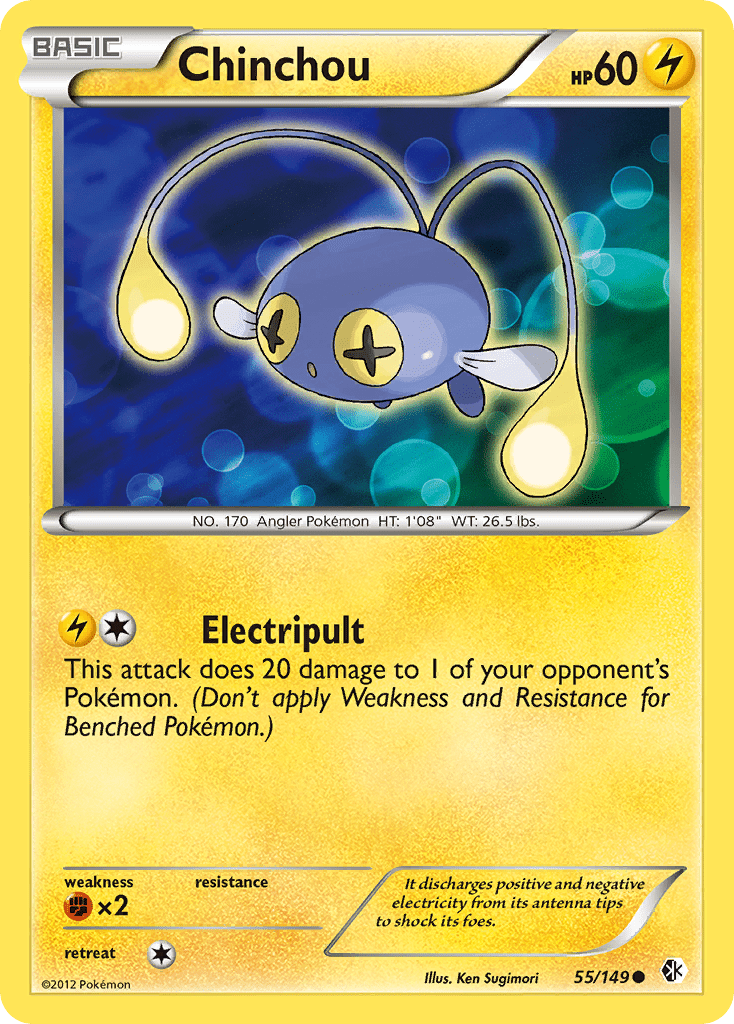 Chinchou (55/149) [Black & White: Boundaries Crossed] Pokemon Single Pokémon  | Multizone: Comics And Games