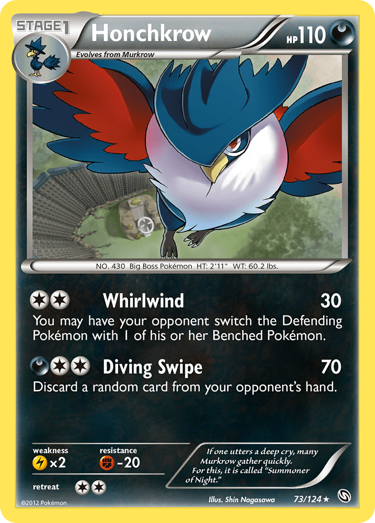 Honchkrow (73/124) [Black & White: Dragons Exalted] Pokemon Single Pokémon  | Multizone: Comics And Games