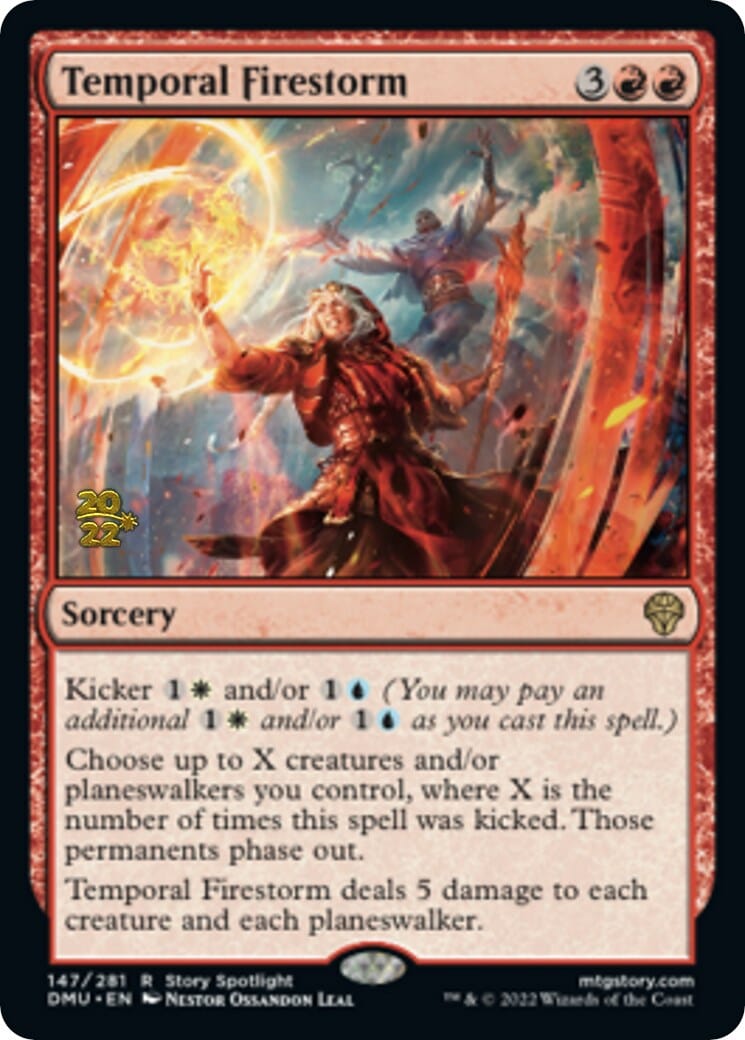 Temporal Firestorm [Dominaria United Prerelease Promos] MTG Single Magic: The Gathering  | Multizone: Comics And Games