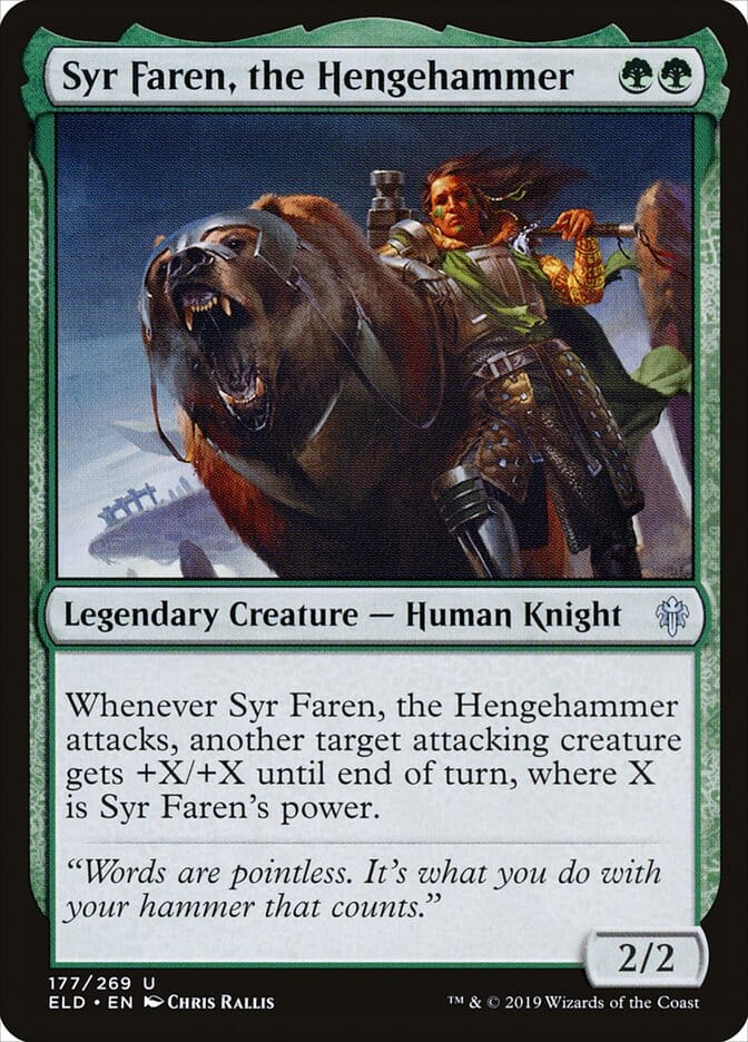 Syr Faren, the Hengehammer [Throne of Eldraine] MTG Single Magic: The Gathering  | Multizone: Comics And Games