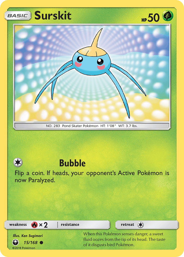 Surskit (15/168) [Sun & Moon: Celestial Storm] Pokemon Single Pokémon  | Multizone: Comics And Games