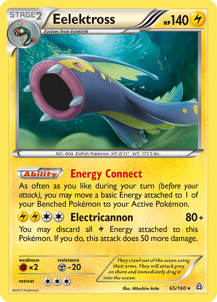 Eelektross (65/160) [XY: Primal Clash] Pokemon Single Pokémon  | Multizone: Comics And Games