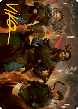 Candlelit Cavalry Art Card (Gold-Stamped Signature) [Innistrad: Midnight Hunt Art Series] MTG Single Magic: The Gathering  | Multizone: Comics And Games