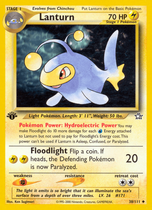 Lanturn (38/111) [Neo Genesis 1st Edition] Pokemon Single Pokémon  | Multizone: Comics And Games