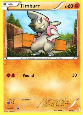 Timburr (11/30) [Black & White: Trainer Kit - Excadrill] Pokemon Single Pokémon  | Multizone: Comics And Games