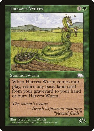 Harvest Wurm [Weatherlight] MTG Single Magic: The Gathering  | Multizone: Comics And Games