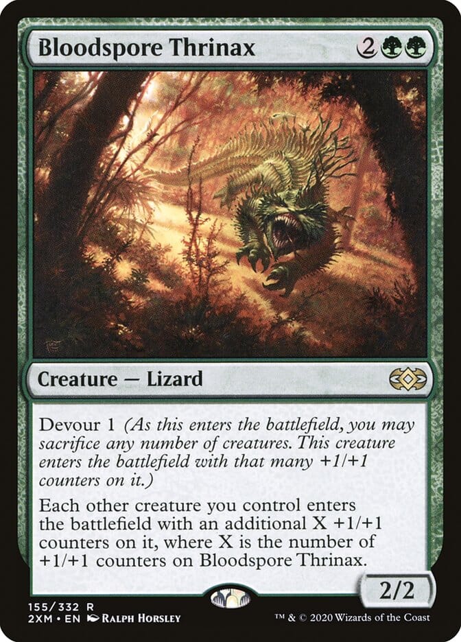 Bloodspore Thrinax [Double Masters] MTG Single Magic: The Gathering  | Multizone: Comics And Games
