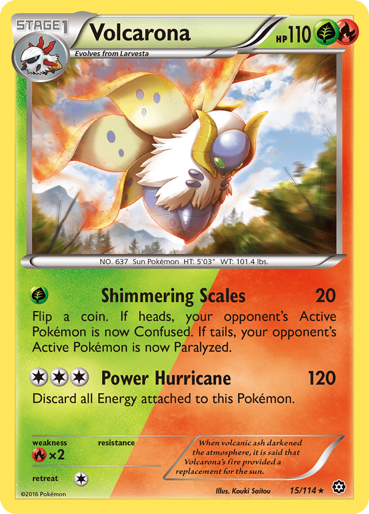 Volcarona (15/114) [XY: Steam Siege] Pokemon Single Pokémon  | Multizone: Comics And Games