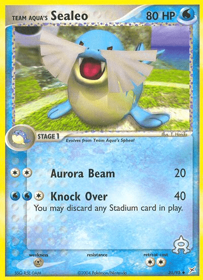 Team Aqua's Sealeo (31/95) [EX: Team Magma vs Team Aqua] Pokemon Single Pokémon  | Multizone: Comics And Games
