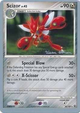 Scizor LV.42 (29/100) (Intimidation - Tristan Robinson) [World Championships 2008] Pokemon Single Pokémon  | Multizone: Comics And Games