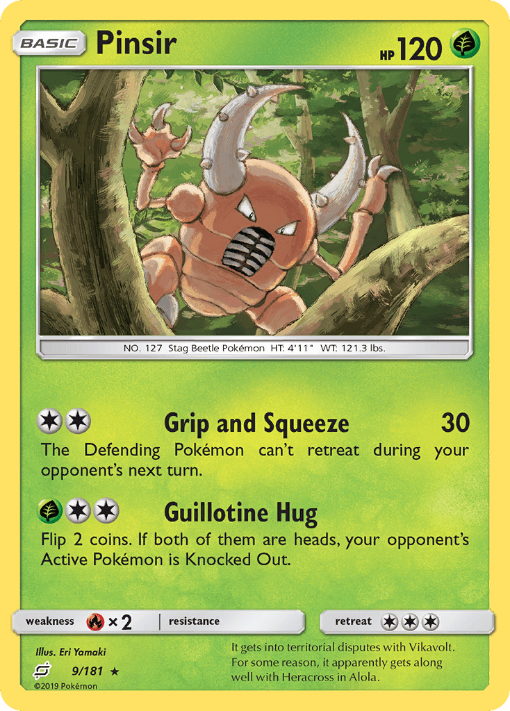 Pinsir (9/181) [Sun & Moon: Team Up] Pokemon Single Pokémon  | Multizone: Comics And Games