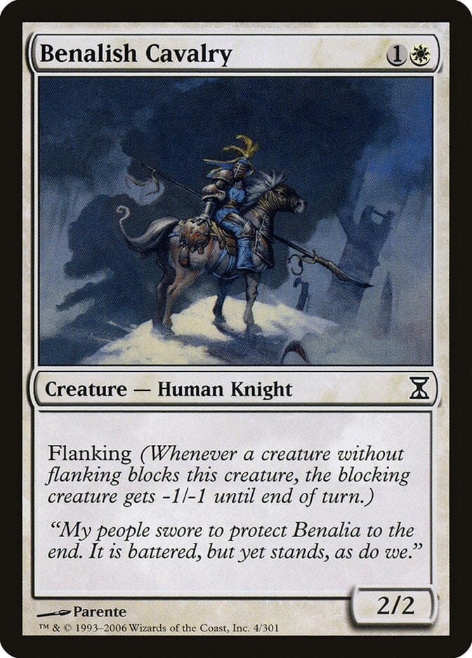 Benalish Cavalry [Time Spiral] MTG Single Magic: The Gathering  | Multizone: Comics And Games