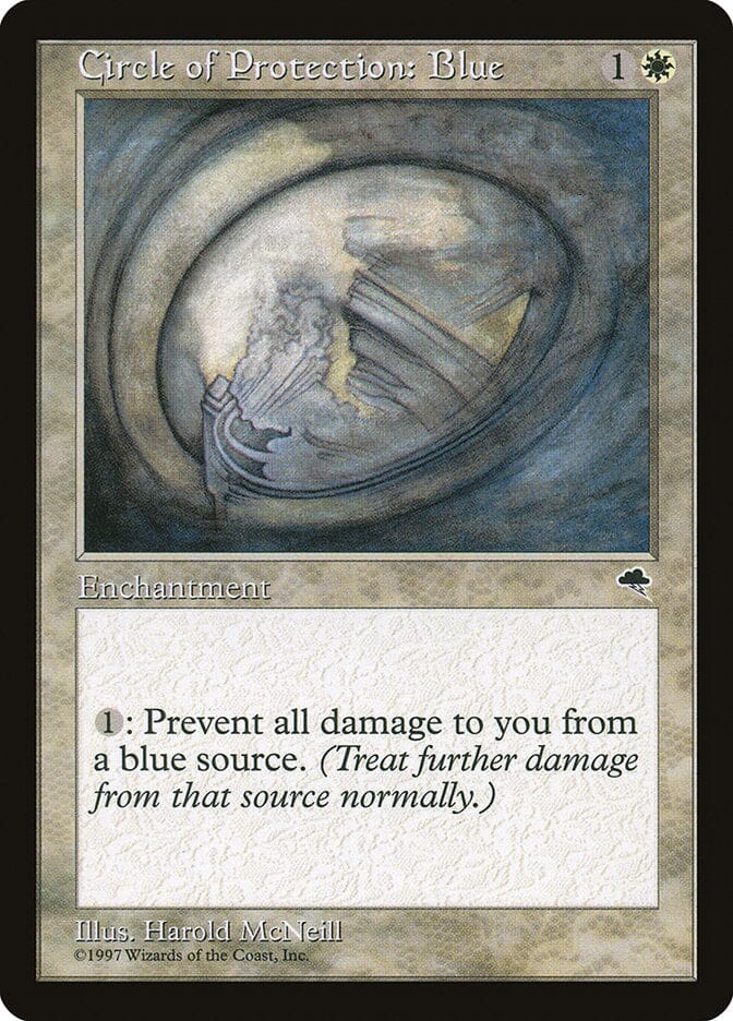 Circle of Protection: Blue [Tempest] MTG Single Magic: The Gathering  | Multizone: Comics And Games