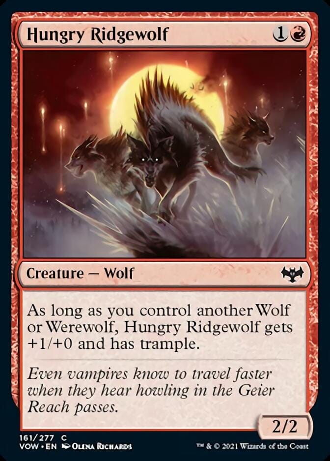 Hungry Ridgewolf [Innistrad: Crimson Vow] MTG Single Magic: The Gathering  | Multizone: Comics And Games