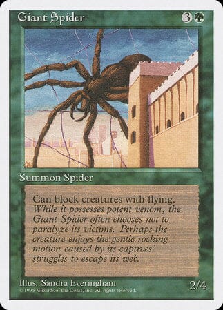 Giant Spider [Fourth Edition] MTG Single Magic: The Gathering  | Multizone: Comics And Games