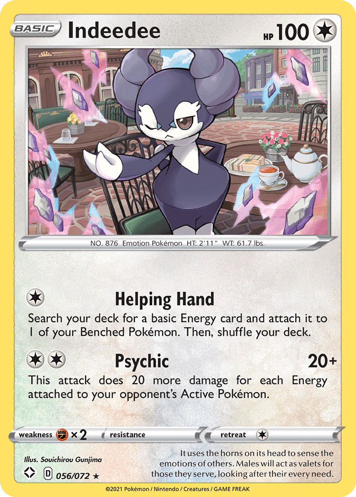 Indeedee (056/072) (Theme Deck Exclusive) [Sword & Shield: Shining Fates] Pokemon Single Pokémon  | Multizone: Comics And Games