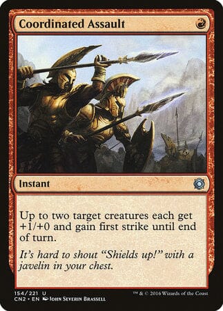 Coordinated Assault [Conspiracy: Take the Crown] MTG Single Magic: The Gathering  | Multizone: Comics And Games