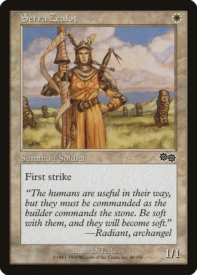 Serra Zealot [Urza's Saga] MTG Single Magic: The Gathering  | Multizone: Comics And Games