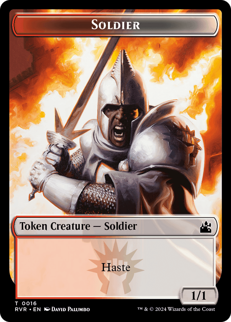 Saproling // Soldier Double-Sided Token [Ravnica Remastered Tokens] MTG Single Magic: The Gathering  | Multizone: Comics And Games